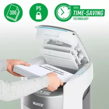 Leitz IQ Optimax AutoFeed 300 Skartovač, P-5, 300 listov, kôš 25 L