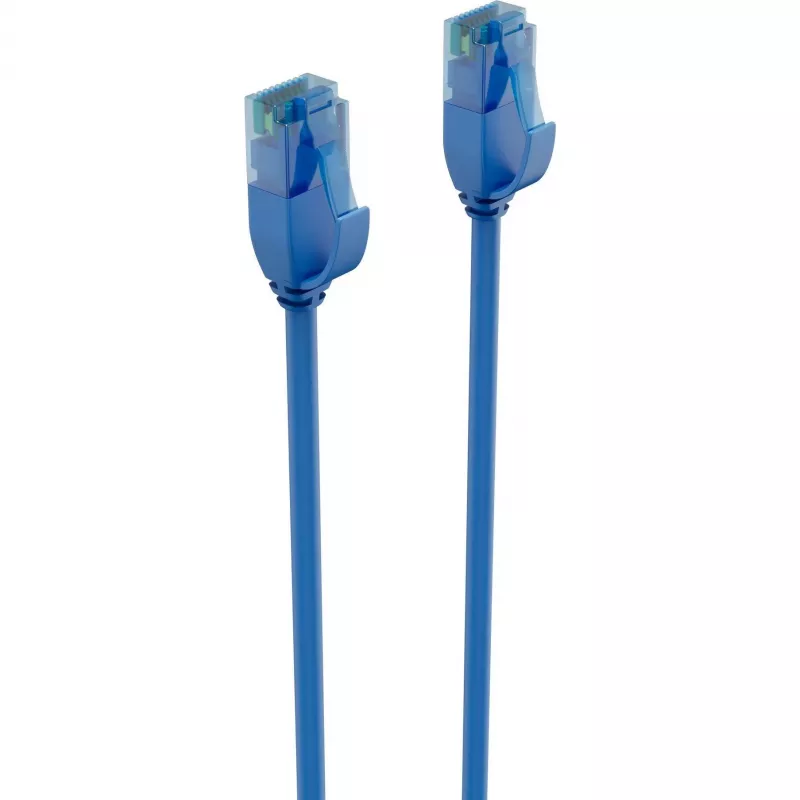 ShiverPeaks BASIC S- slim patch kábel Cat.6 U/UTP 3m modrý