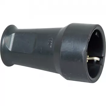Kopp SEBS ochranná zásuvka, do 3x1,5 mm², čierna
