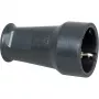 Kopp SEBS ochranná zásuvka, do 3x1,5 mm², čierna