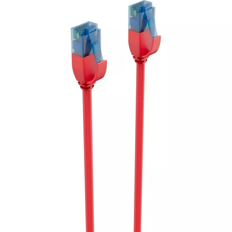 ShiverPeaks BASIC-S Slim Cat6 U/UTP patch kábel, 3,0 m, červená