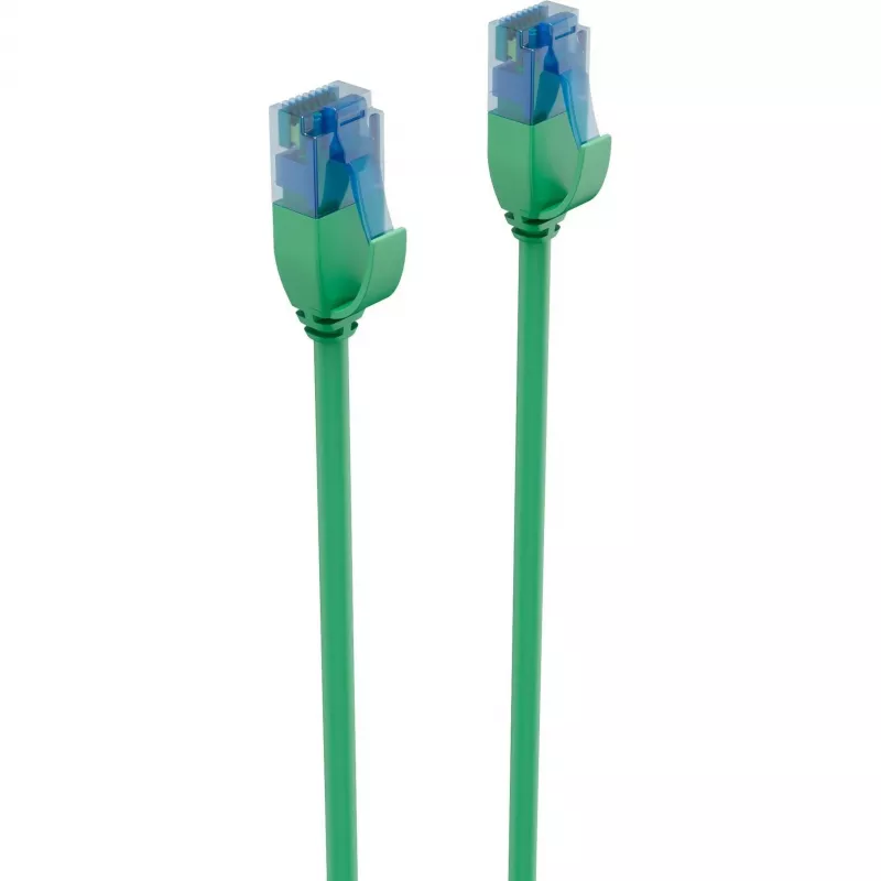 ShiverPeaks BASIC-S Slim Cat.6 U/UTP patch kábel, 3 m, zelená