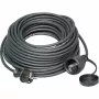KOPP ELEKTROTECHNIK 25 m ťažký gumený predlžovací kábel, Schuko, H07RN-F, IP44, 16 A, čierna