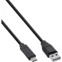InLine® USB 2.0 kábel, USB-C na A konektor samec, čierny, 2 m, balenie 80 ks (Bulk)