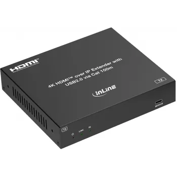 InLine® KVM extender cez IP, HDMI 4K/60Hz, 100 m, vysielač (TX) (57886I)