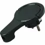 HEINRICH KOPP 172005030 Schuko plochý konektor samec s držiakom, 3x1,5 mm², čierny