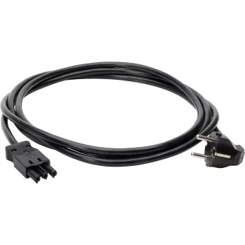Kopp GST18i3 Schuko zahnutý napájací kábel 3 m 3G1,5mm² H05VV-F čierna