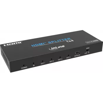 InLine® video splitter, 1x4, HDMI 4K/60Hz