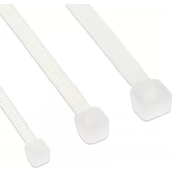 InLine® viazacie pásky 200 mm x 4,8 mm, prírodná, 100 ks