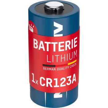 ANSMANN 1510-0072 CR123A lítiová batéria – 3V 1600mAh, vysoká energetická hustota, 10 rokov skladovateľnosti (veľké balenie)