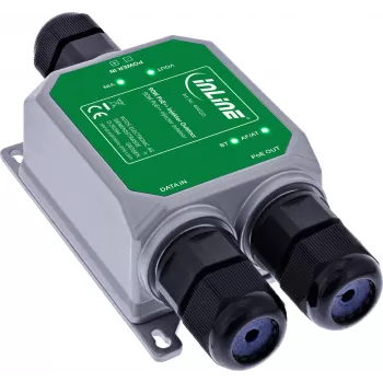 InLine® PoE++ vonkajší injector, 10Gb/s, 90W, IP67