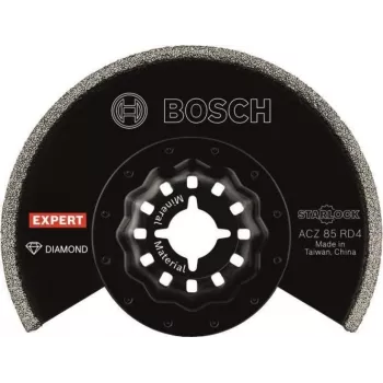 Bosch 2608902057 diamantový univerzálny segmentový pílový list ACZ 85 RD4, 85 mm, Starlock, na odstraňovanie škárovacej malty a malty