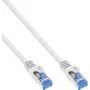 INLINE B-72633W Cat.6A S/FTP LSZH Patch kábel, CCA, biela, 0,30 m, balenie 150 ks