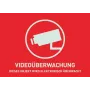 ABUS Výstražná nálepka video dohľadu, 148x105 mm (AU1320)