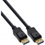 InLine® DisplayPort 2.1 kábel UHBR20 80 Gb/s, čierny, pozlátené kontakty, 1 m