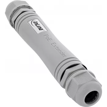InLine® PoE+ Extender, IP67 Outdoor, 1 Gb/s, 30 W, kaskádovateľný