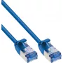 InLine® Slim Cat.6A U/FTP Patch kábel, 2 m, modrý, 10GbE, LSZH