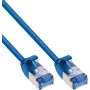InLine® Slim U/FTP Cat.6A Patch kábel, modrý, 10 m, LSZH, 10Gbps