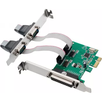 InLine® PCIe rozširujúca karta, 2x RS-232 + 1x paralelný port