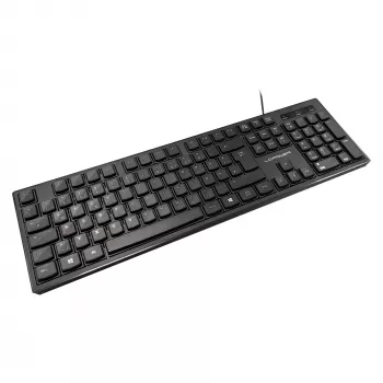 LC-Power LC-KEY-903DE kancelárska klávesnica, USB, čierna, nemecké rozloženie