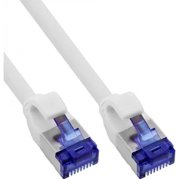 INLINE B-74914W Slim Cat.6A S/FTP LSZH patch kábel, biela, 1,5m, balenie 100 ks