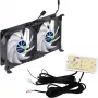 Titan TTC-SC22(A)/V2+ dvojitý ventilátor pre chladničky 92x25mm IP55 pre kemping