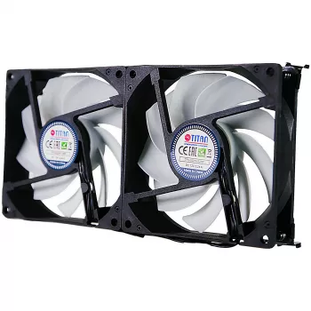 Titan TTC-SC22(A)/V2+ dvojitý ventilátor pre chladničky 92x25mm IP55 pre kemping