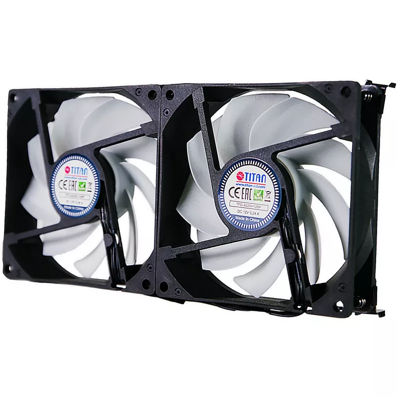 Titan TTC-SC22(A)/V2+ dvojitý ventilátor pre chladničky 92x25mm IP55 pre kemping