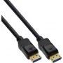 InLine® DisplayPort 2.1 kábel, UHBR20 80 Gb/s, čierny, pozlátené kontakty, 3 m