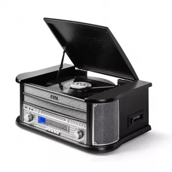 AKAI ATT-350CC gramofón s CD, kazetou, USB nahrávaním a AM/FM rádiom