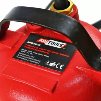 AWTOOLS kalové čerpadlo s drvičom 850W - ponorné čerpadlo na špinavú vodu, 15000 l/h, 10 m výtlačná výška, nerezový drvič, automatický plavákový spínač, 10 m kábel, IPX8