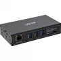 InLine® priemyselný 4-portový USB PoE hub (3x USB-A / 1x USB-C)