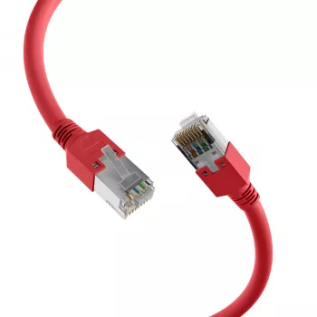 EFB Elektronik K2793.0,50 RJ45 crossover patch kábel Cat.5e SF/UTP, Hirose TM11, Draka UC300, 0,5 m, červená
