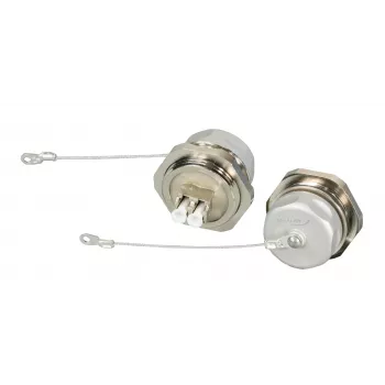 EFB Elektronik IP67DFKLCDM LC duplex priechodka spojka, kovové puzdro, keramická objímka, M25
