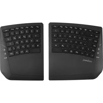 Perixx PERIBOARD-624 B DE – bezdrôtová ergonomická delená klávesnica, nemecké rozloženie, čierna