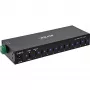 DELOCK InLine® USB 3.2 Gen.1 priemyselný hub, USB-C, 10-portový, s napájacím zdrojom