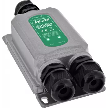 InLine® PoE++ rozbočovač Outdoor IP67 IK10 60W 12V Gigabit