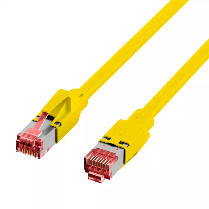 EFB Elektronik Cat.6A S/FTP LSZH RJ45 patch kábel, 50m, žltý