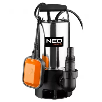 NEO TOOLS ponorné čerpadlo na špinavú vodu 900W, 13000 L/h, 8m výtlačná výška, nerezová oceľ