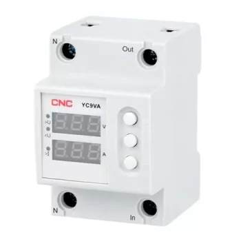 CNC EL240326 relé na monitorovanie napätia a prúdu, 63A, 230V AC, DIN lišta