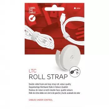 LABEL THE CABLE LTC PRO rolka, obojstranná suchá rolka, 25 m biela
