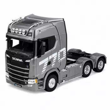 HUINA 32329 Scania 1:18 6-kanálová RC ťahač návesov sivá strieborná