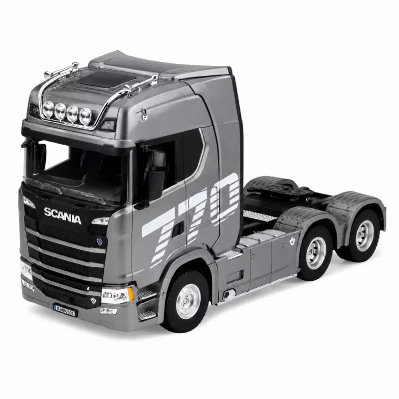 HUINA 32329 Scania 1:18 6-kanálová RC ťahač návesov sivá strieborná