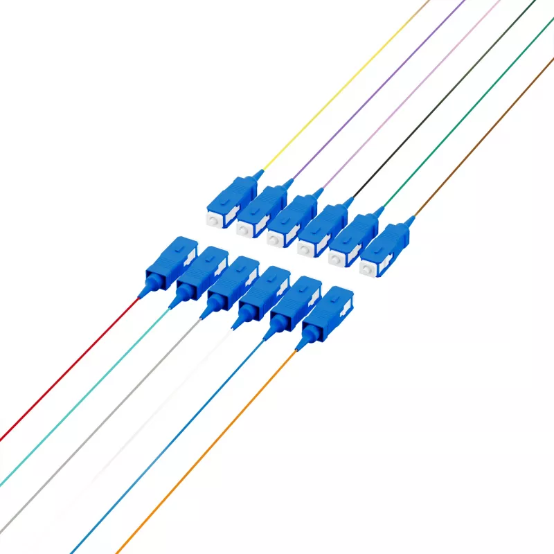 EFB Elektronik sklolaminátový pigtail SC 9/125 OS2 sada 12 farieb 2m - singlemode kábel/sada adaptérov