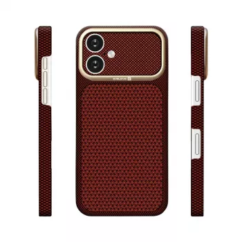 Evelatus Apple iPhone 17 Carbon Premium Edition MagSafe puzdro burgundy