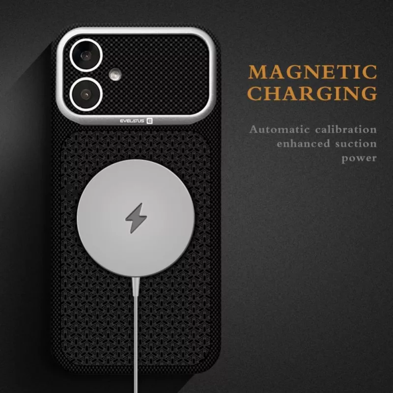 Evelatus Apple iPhone 17 Carbon Premium Edition MagSafe puzdro burgundy