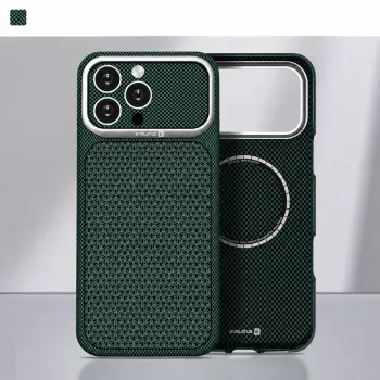 Evelatus Apple iPhone 17 Pro Max Carbon Premium Edition MagSafe puzdro zelená