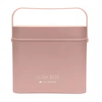 Rio CSBL-EU/1,1 kozmetický kufrík Large Lush Box – hliníkový beauty box s výklopnými priehradkami a uzamykateľnými zámkami, čierna