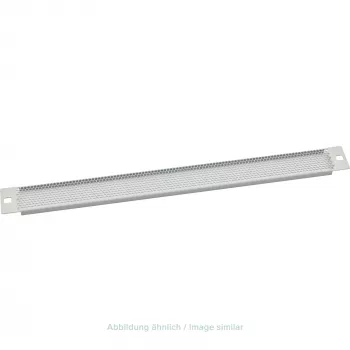 Triton RAC-ZP-X41-A1 19 inch 1U perforovaný slepý panel, sivá RAL 7035