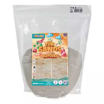 TUBAN TU3802 prírodný dynamický piesok 5 kg – formovateľný, nevysychajúci senzorický piesok pre deti od 3 rokov
